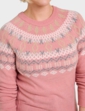 Fairisle Inspired Jumper - Blush Pink