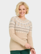 Fairisle Inspired Jumper - Natural