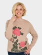 Floral Intarsia Jumper - Natural