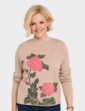 Floral Intarsia Jumper - Natural