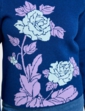 Floral Intarsia Jumper - Navy