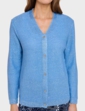 Sequin Yarn Cardigan - Blue