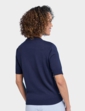Cornelli Shell Embroidered Short Sleeve Jumper - Navy