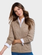 Cotton Like Cable Zip Cardigan - Natural