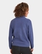 Quarter Zip Neck Cable Jumper - Denim