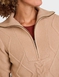 Quarter Zip Neck Cable Jumper - Oatmeal