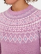 Fairisle Design Inspired Jumper - Mauve