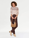 Fairisle Design Inspired Jumper - Natural