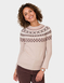 Fairisle Design Inspired Jumper - Natural