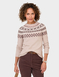 Fairisle Design Inspired Jumper - Natural