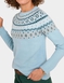 Fairisle Design Inspired Jumper - Sea Green