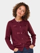 Bow Trim Cardigan - Burgundy