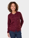 Bow Trim Cardigan - Burgundy