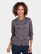 Bow Trim Cardigan - Grey