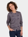 Bow Trim Cardigan - Grey