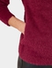 Feather Yarn Zip Cardgan - Wine