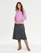 Diamante Trim V Neck Jumper - Lavender