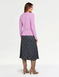 Diamante Trim V Neck Jumper - Lavender