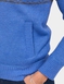 Fleece Lined Fairisle Inspired Knit Cardigan - Blue