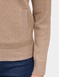 Fleece Lined Fairisle Inspired Knit Cardigan - Natural