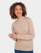 Bobble Heart Turtle Neck Jumper - Natural