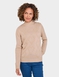Bobble Heart Turtle Neck Jumper - Natural