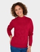Bobble Heart Turtle Neck Jumper - Raspberry