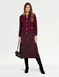 Jacket Style Cardigan - Burgundy