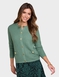 Jacket Style Cardigan - Soft Green