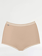 Pack Of 3 Sloggi Basic Maxi Brief - Natural