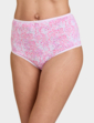 Pack of 3 Assorted Full Briefs - Pink
