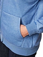 Fleece Lined Jersey Leisure Jacket - Denim Marl