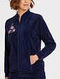 Velour Leisure Suit - Navy