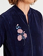 Velour Leisure Suit - Navy