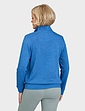 Popper Neck Sweatshirt - Blue