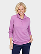 Popper Neck Sweatshirt - Heather