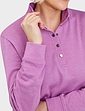 Popper Neck Sweatshirt - Heather