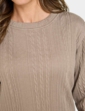 Cable Design Loungewear Set - Oatmeal