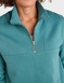 Quarter Zip Top 2 Piece Leisure Suit - Green