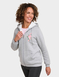 Fleece Lined Embroidered Hoodie - Grey Marl