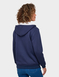 Fleece Lined Embroidered Hoodie - Navy