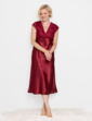Luxury Satin and Lace Nightdress - Cherry