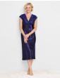 Luxury Satin and Lace Nightdress - Indigo