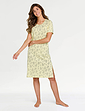 Pack Of 3 Short Sleeve Print Nightdresses - Lemon