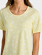 Pack Of 3 Short Sleeve Print Nightdresses - Lemon