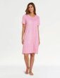 Pack Of 3 Short Sleeve Print Nightdresses - Rose