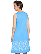 Pack of 2 Sleeveless Print Hem Nightdresses - Blue & Coral