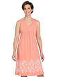 Pack of 2 Sleeveless Print Hem Nightdresses - Blue & Coral