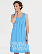 Pack of 2 Sleeveless Print Hem Nightdresses - Blue And Coral