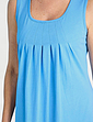 Pack of 2 Sleeveless Print Hem Nightdresses - Blue And Coral